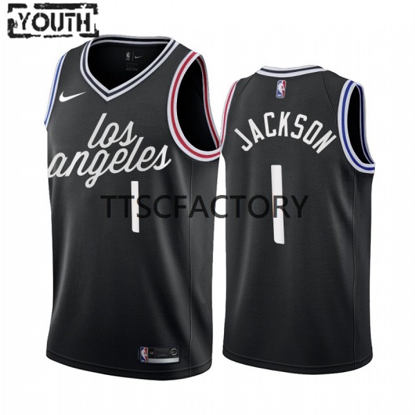 Los Angeles Clippers Trikot Reggie Jackson 1 Nike 2022-23 City Edition Schwarz Swingman - Kinder Los Angeles Clippers Trikot Reggie Jackson 1 Nike 2022-23 City Edition Schwarz Swingman - Kinder
